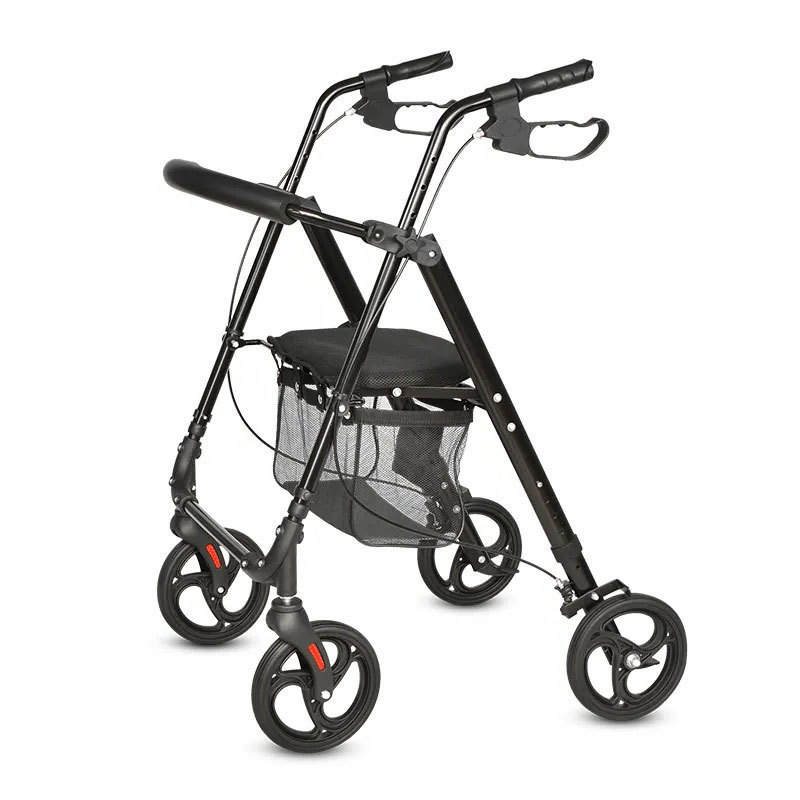 Folding Aluminium Rollator Walker with Seat from ageally:JY-R103