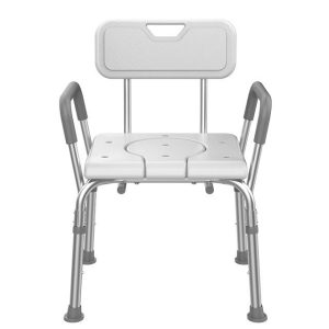 shower chair with rubber armset