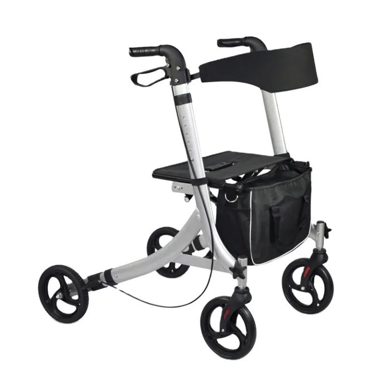 Aluminium Rolling Walker with Seat and Large Capacity Bag from ageally:jy-r105