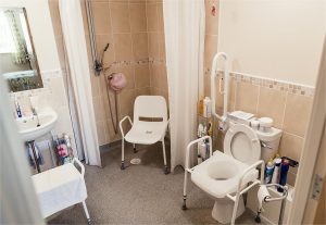 shower chairs match the bathroom