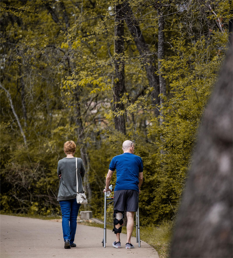 walking with two wheels rollator easy and comfortable