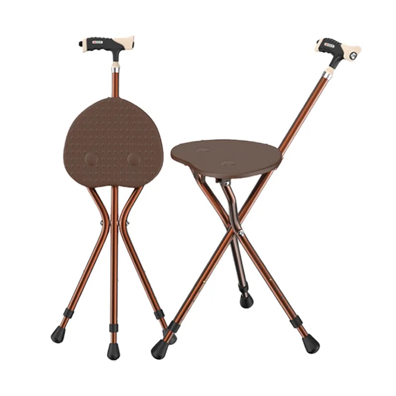 Cane Stool and Walking Stick with light brown style model:JY-CS102B