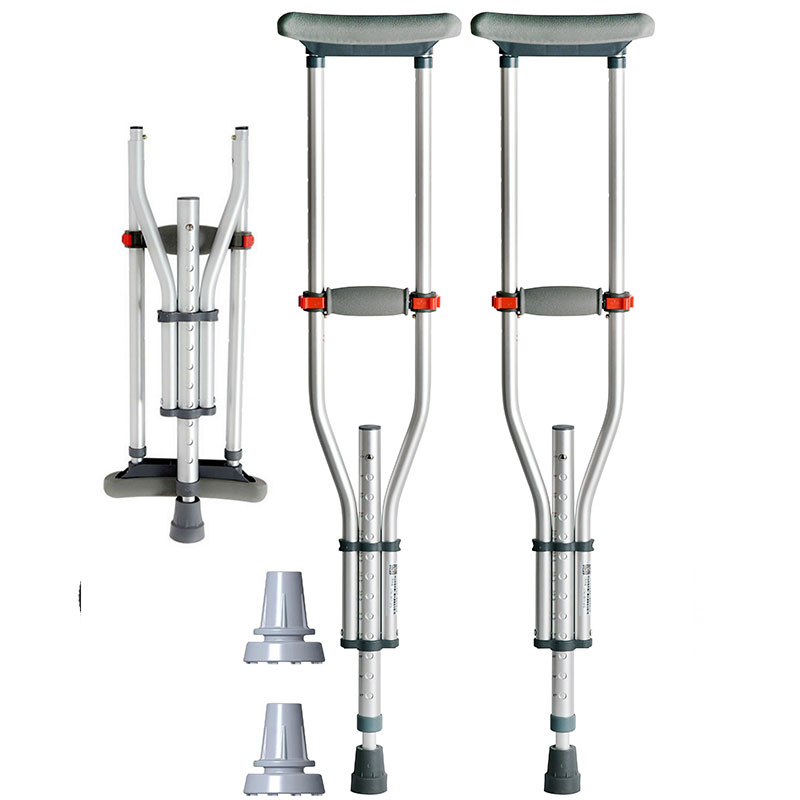 aluminium and foldable crutch ageally model:jy-cs104
