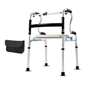 walker with seat and storage bag