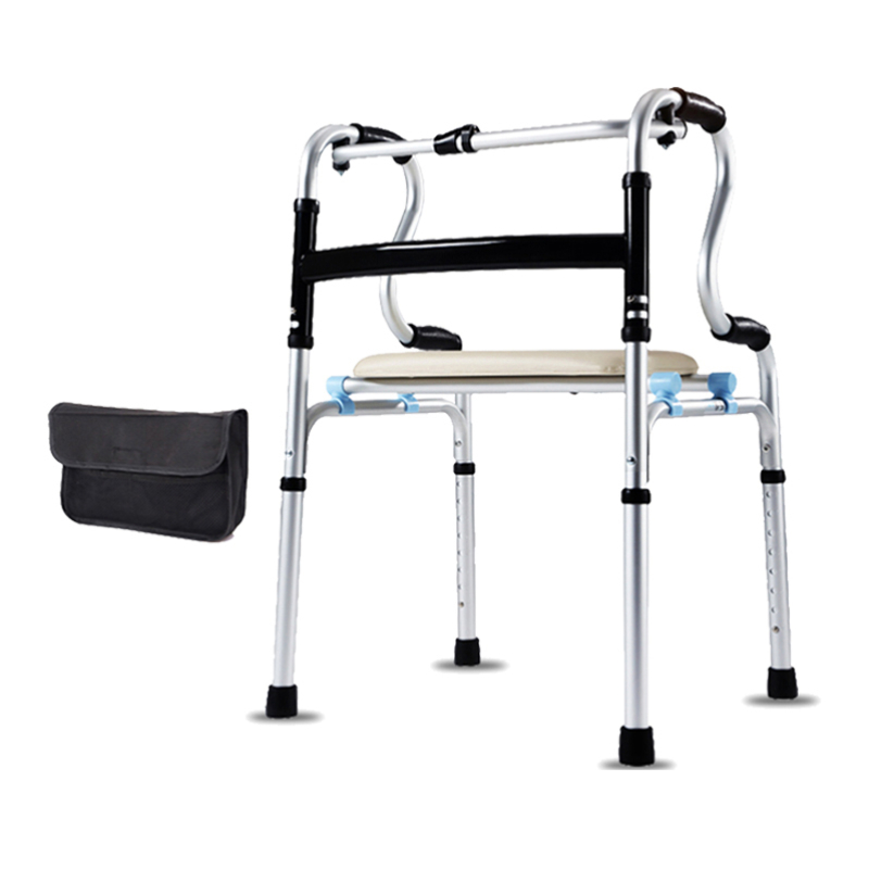 walker with seat and storage bag