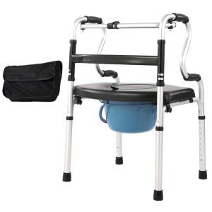 Lightweight aluminum walker with potty ageally model:jy-w107