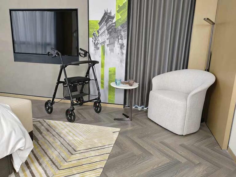 Rollator Walker with Seat space saving