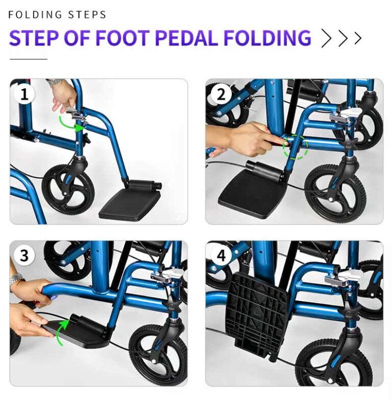 how to fold the pedal of heavy dufy walker