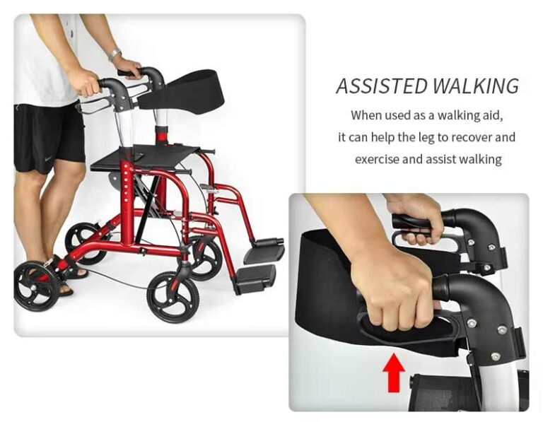lightweight rolling walker helps walking