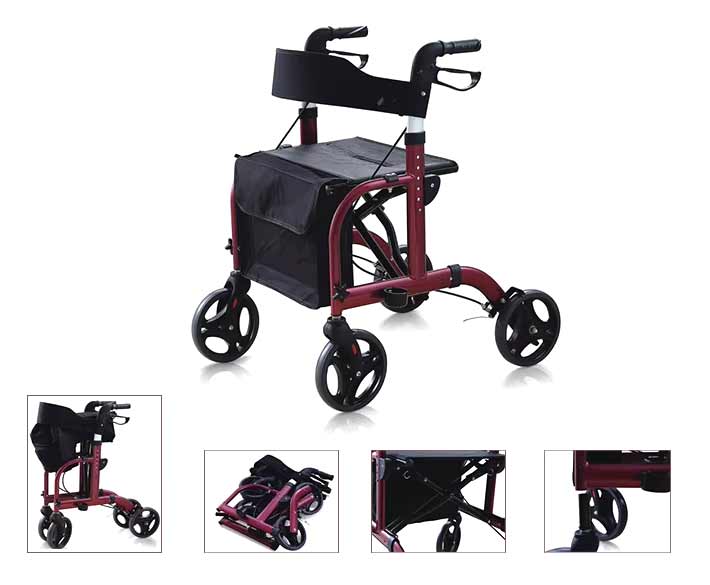 parts of heavy duty rollator walker