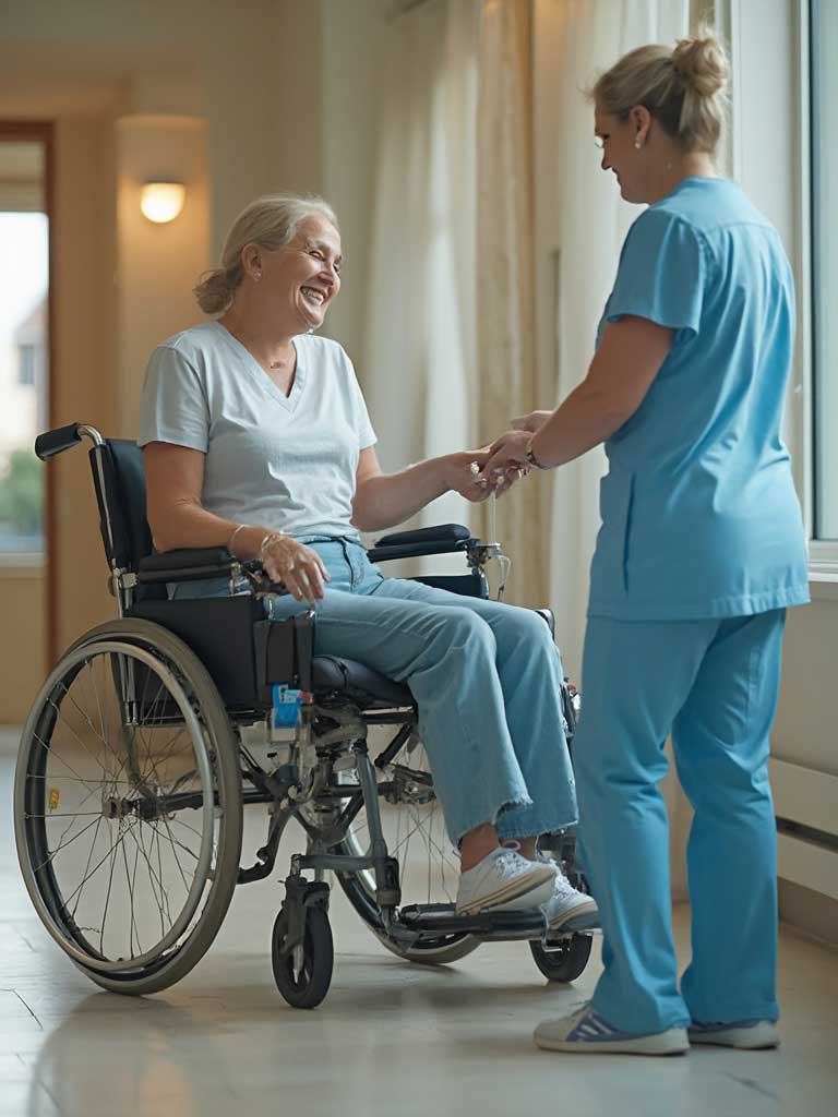 using-a-transfer-chair-at-a-Healthcare-facility