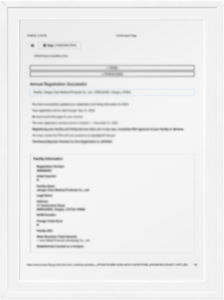 FDA certification