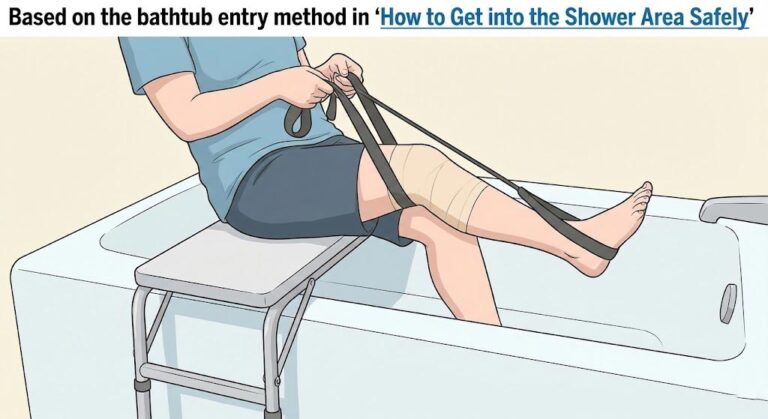 use-the-Leg-Lifter-and-shower-chair-for-bath